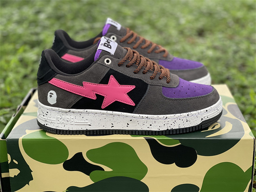 Original version_ Air Force low gang_ BAPE alliance. Gray purple powder star_ full code shipment 36--45-9307b630